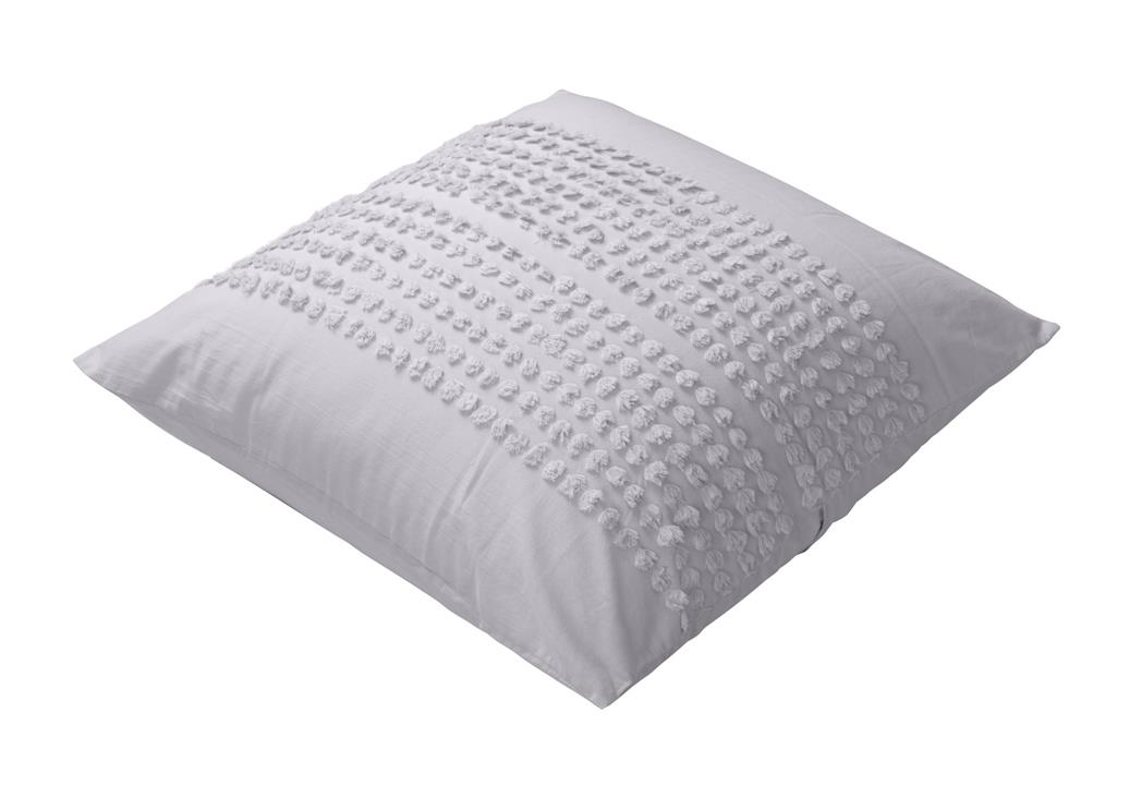 Betty Silver Cotton Euro Pillowcase