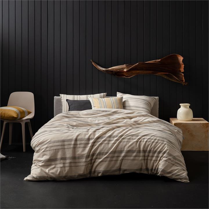 Bexley Quilt Cover Set - Natural Queen