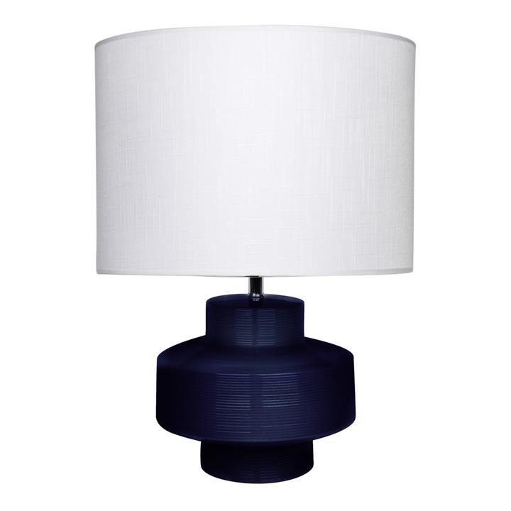 Bianco Table Lamp - Navy Base w White Shade