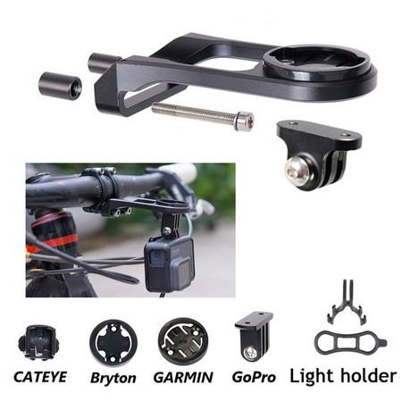 Bicycle Computer Camera  Holder front Mount for iGPSPORT Garmin Bryton Wahoo Gopro phone etc Color Black