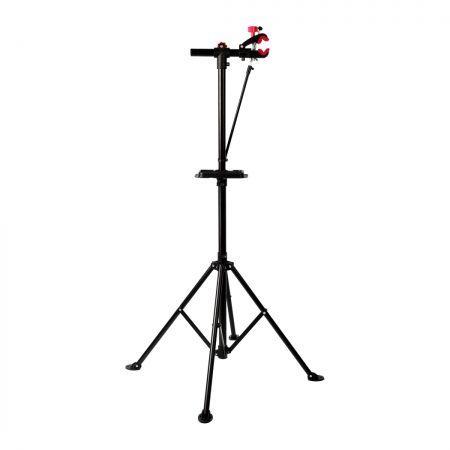 Bike Repair Stand Work Rack With Tool Tray Home Mechanic Bicycle Maintenance Red