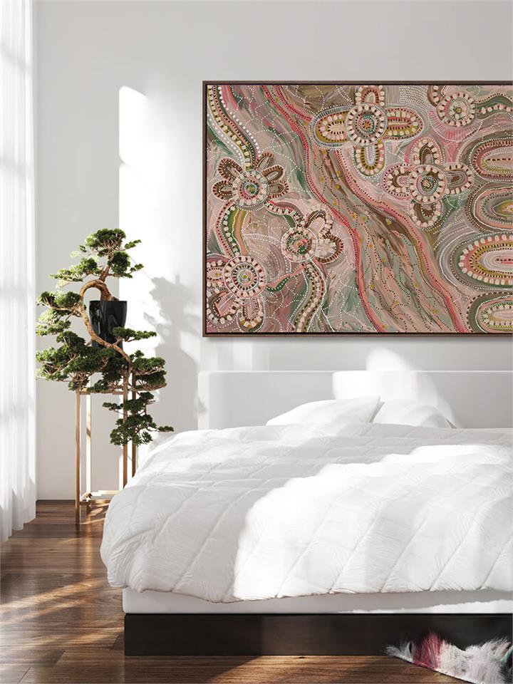 Bila - Oak Box Frame Canvas - 90x120 - Landscape