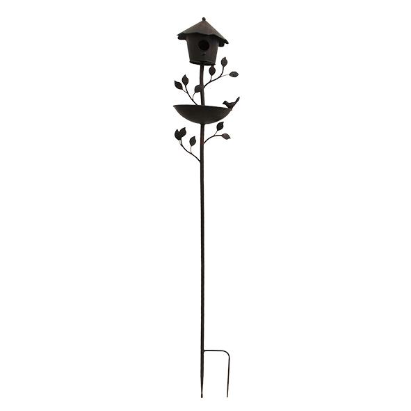 Birdhouse Garden Stake