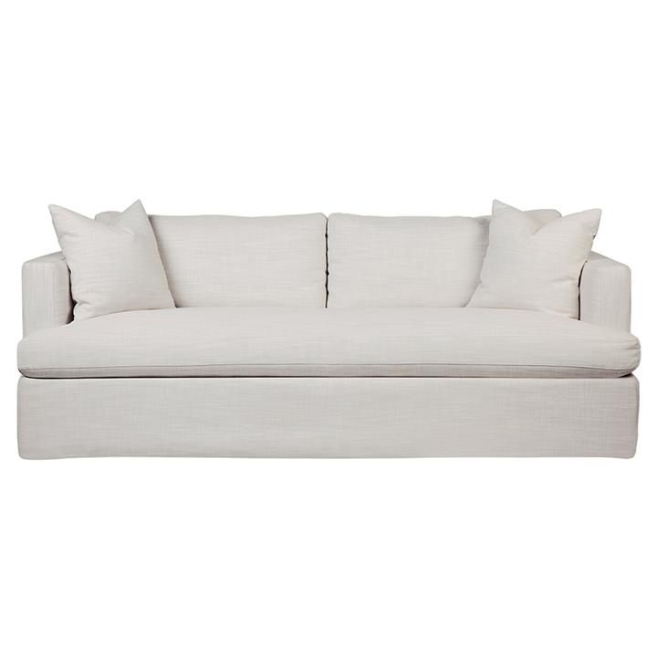 Birkshire 3 Seater Slip Cover Sofa - Off White Linen