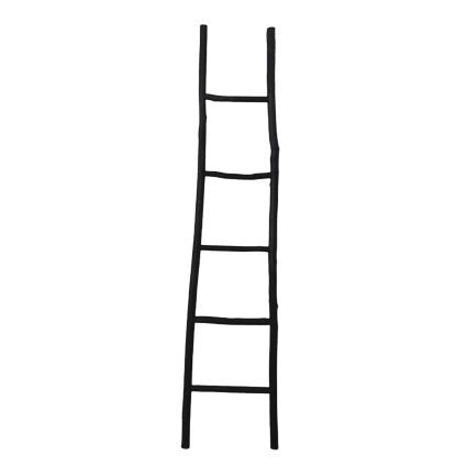 Black Decorative Ladder 42x4x180cm