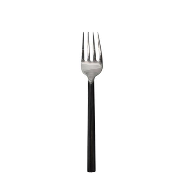 Black Handle Dessert Fork 4 prong