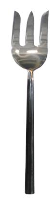 Black Handle Serving Fork Medium