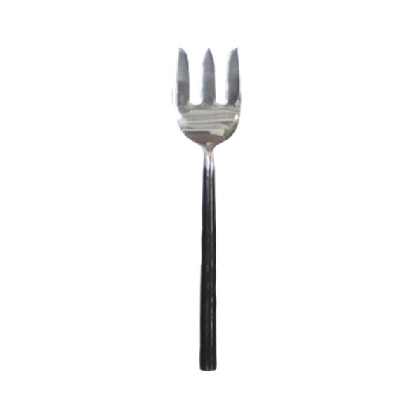 Black Handle Serving Fork Small