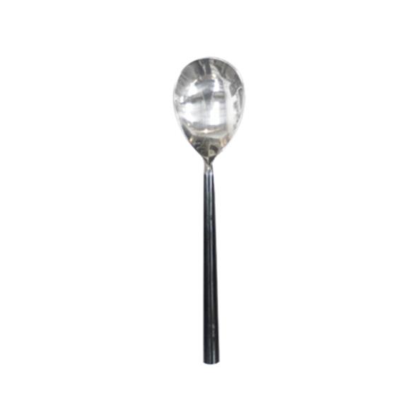 Black Handle Serving Spoon Small
