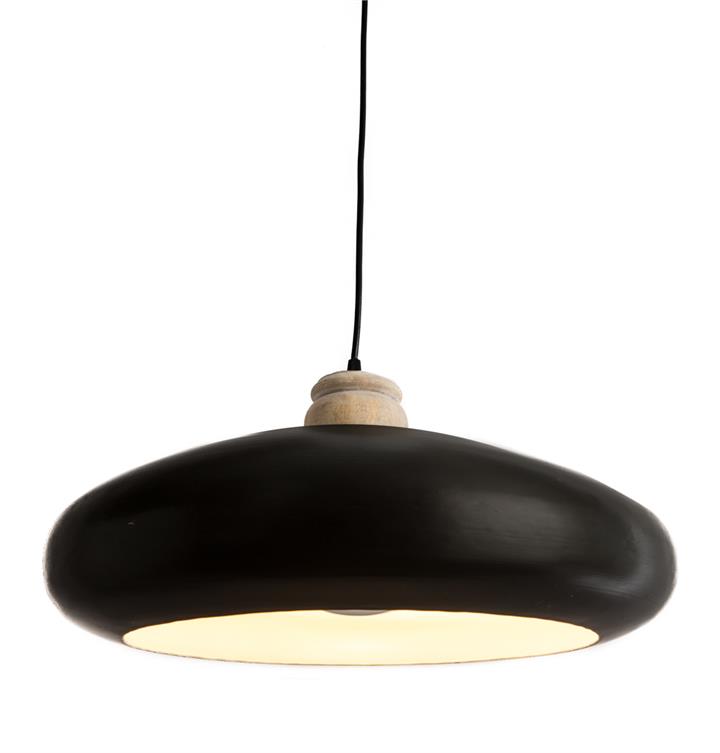 Black Oblong Iron Pendant Lamp