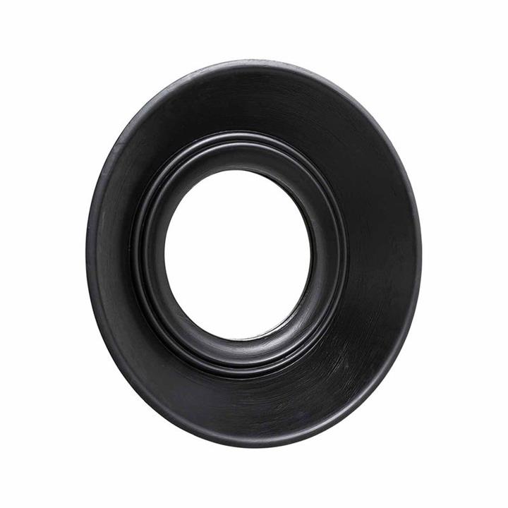 Black Round Wooden Mirror D80Cm
