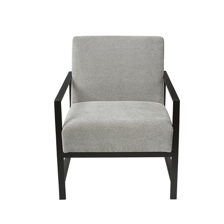 Blaise Black Chair - Silver Pebble