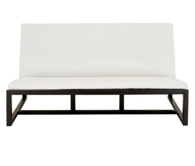 Bondi Outdoor Black Teak Sofa