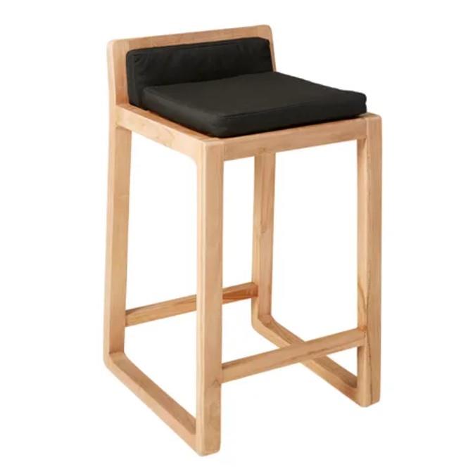 Bondi Outdoor Bleached Teak Bar Stool