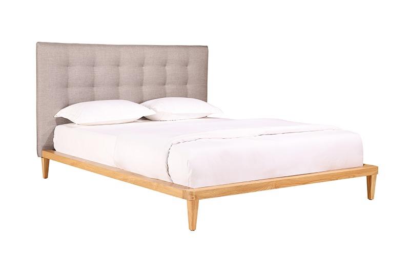 Bondi timber upholstered bed frame