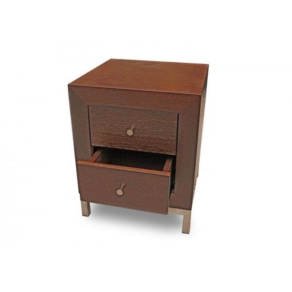 Bono custom timber 2 drawers bedside table