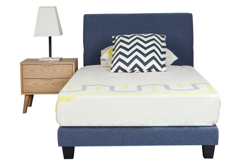Bono with piping custom upholstered kids bed and choice of storage base