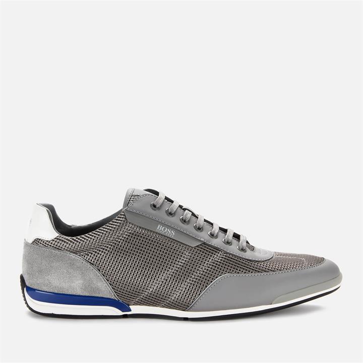 BOSS Men's Saturn Low Profile Trainers - Grey - UK 7