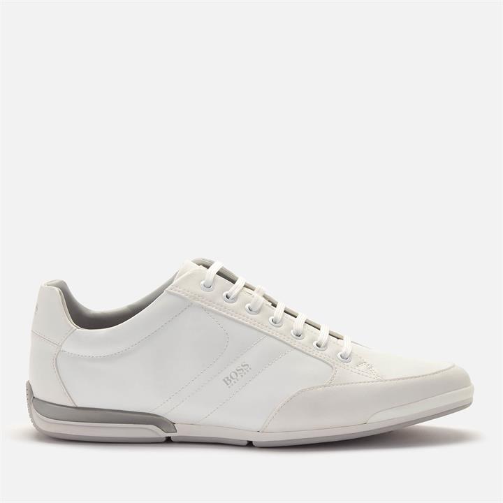 BOSS Men's Saturn Low Profile Trainers - White - UK 7