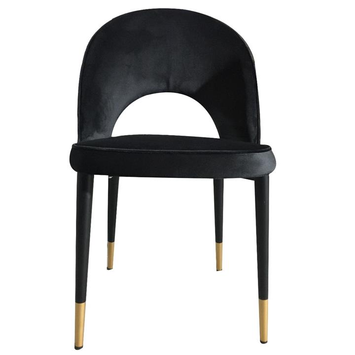 Bourdain Dining Chair Black Velvet | Set of 2