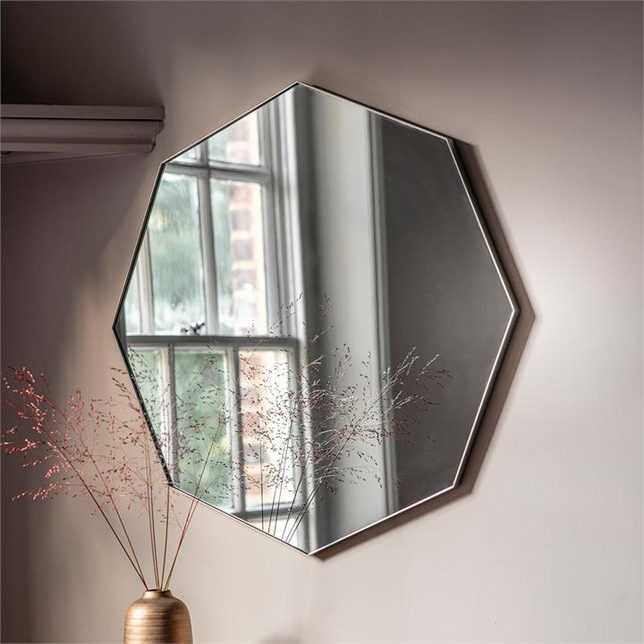 Boyd Octagon Mirror Silver