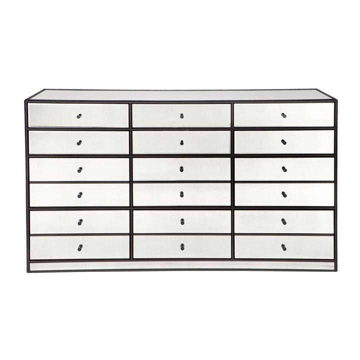 Brentwood 12 Drawer Mirrored Chest