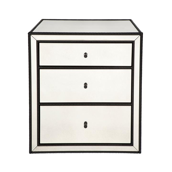 Brentwood Mirrored Bedside Table - Large