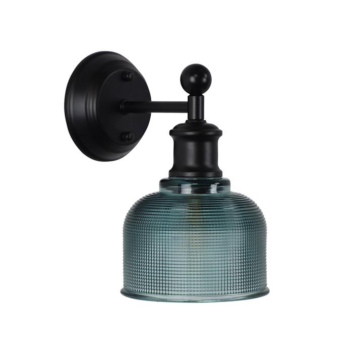 Brighton Wall Light Black/Blue