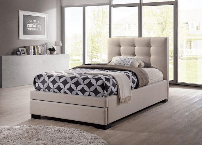 Bronte 2 drawer upholstered bed frame