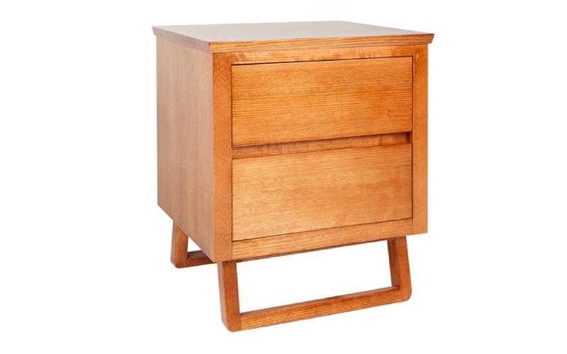 Brooklyn  custom timber 2 drawer bedside table