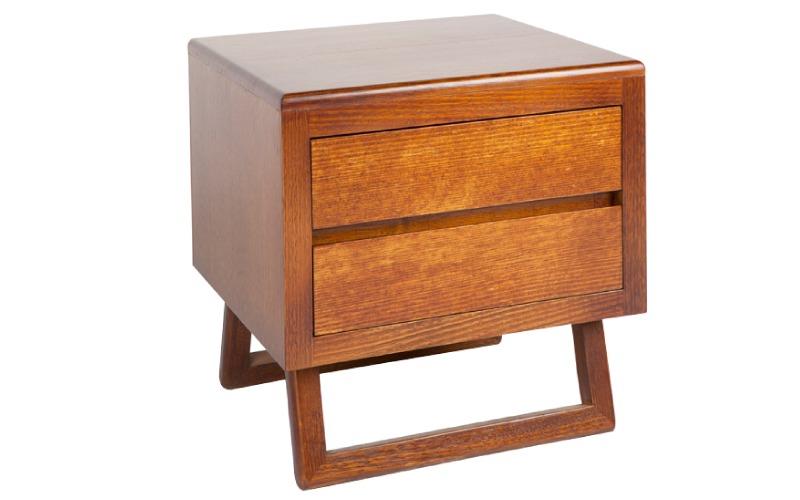 Brooklyn neo custom timber 2 drawers bedside