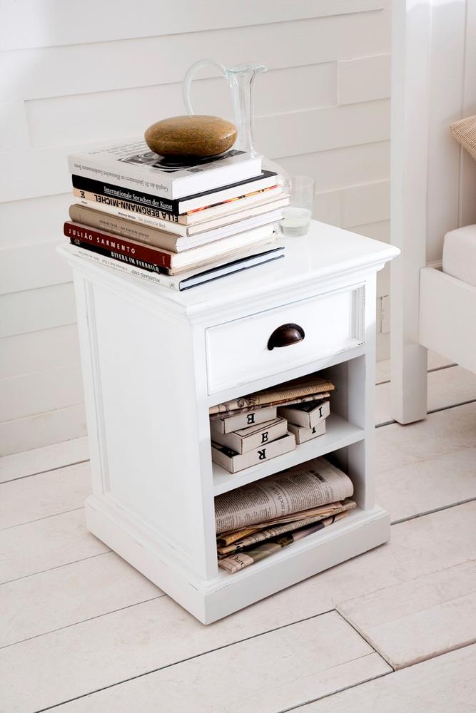 Byron Bedside Table with Shelves