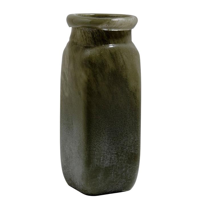 Byron Glass Vase - Olive Tall