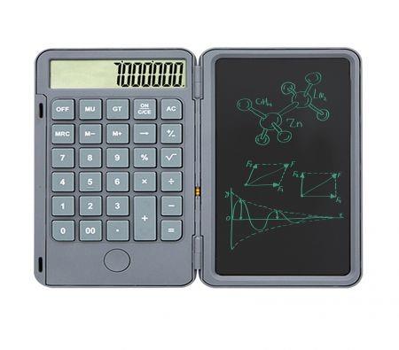 Calculator with 6inch Writing Tablet 12 Digit Display for Students Kids Office(Grey)