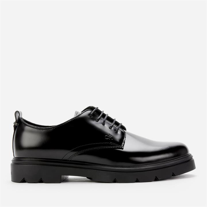 Calvin Klein Men's Leather Derby Shoes - Black - UK 9