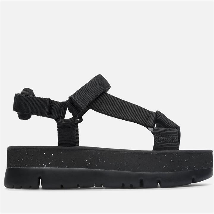 Camper Women's Webbing Flatform Sandals - Black - UK 7
