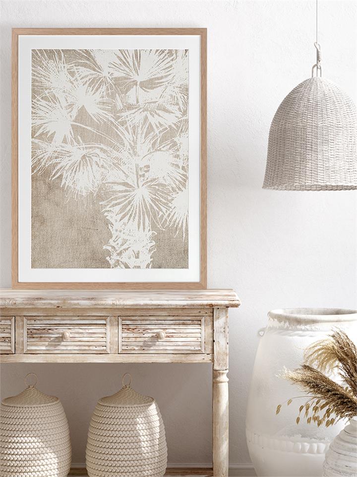 Canary Island II - Frame Oak - No Mat - 84x105 - Portrait