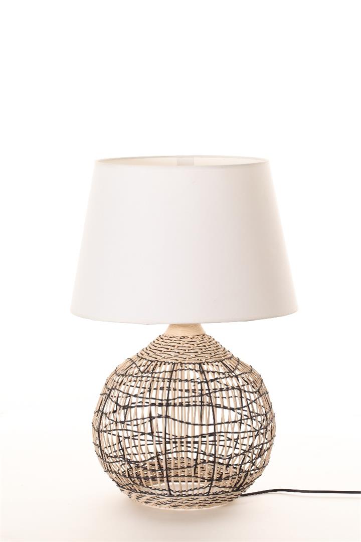 Capri Natural Woven Table Lamp