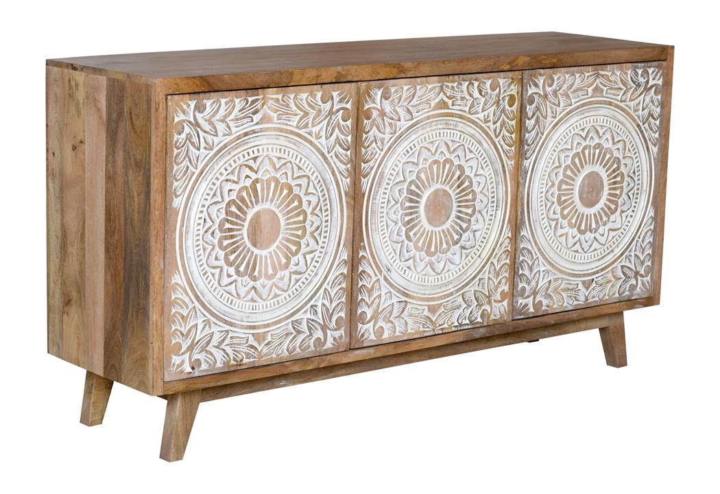 Carved Floral Sideboard
