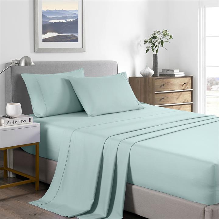 Casa Decor Bamboo Cooling  2000TC Sheet Set - Double - Frost