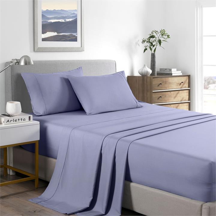 Casa Decor Bamboo Cooling  2000TC Sheet Set - Double - Lilac Grey