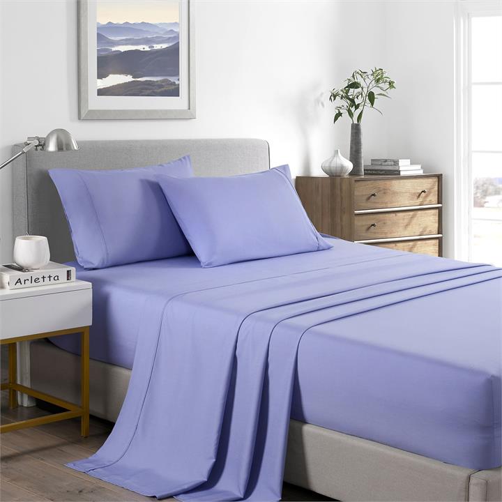 Casa Decor Bamboo Cooling  2000TC Sheet Set - Double - Mid Blue