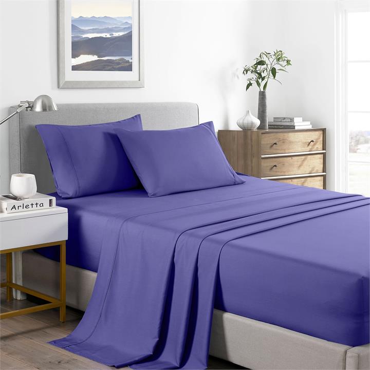Casa Decor Bamboo Cooling  2000TC Sheet Set - Double - Royal Blue