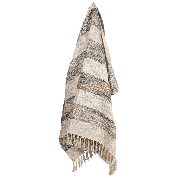 Caspian Woven Stripe Throw
