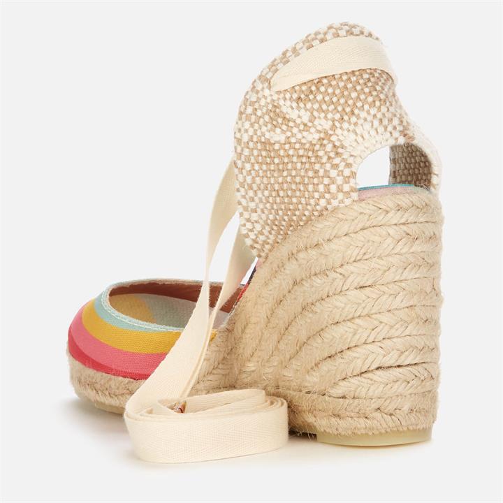 Castañer X PS Paul Smith Women's Carina Heeled Espadrilles - Multi - UK 3