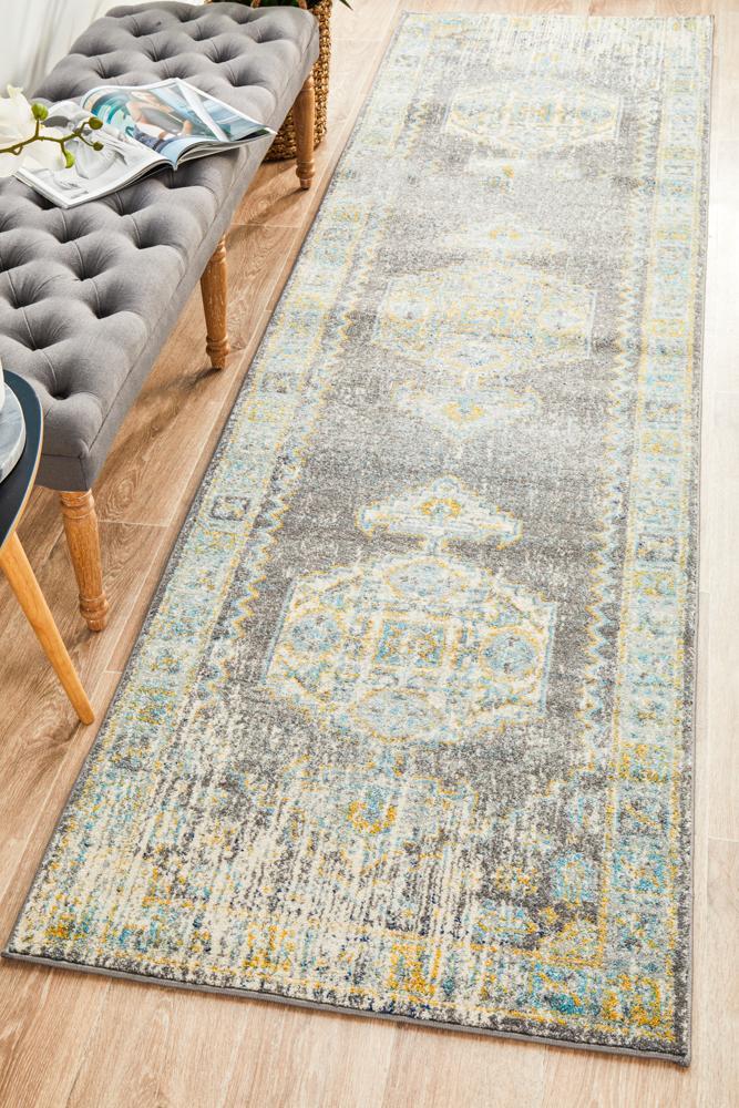 Century 944 Grey Runner Rug 300X80CM