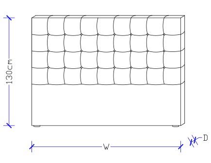 Charlotte custom upholstered bed head