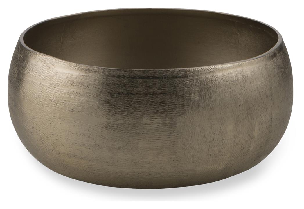 Charlton Small Aluminium Round Wide Convex Bowl