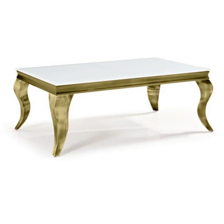 Chateau Coffee Table Gold/White