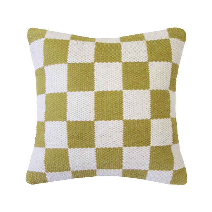 Checker Square Cushion Pickle